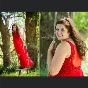 Sean collection red prom dress. Size 10.
